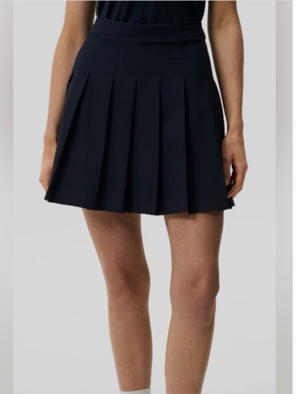 J.Lindeberg Adina Golf Skirt Navy Pleated Size L NWT Tennis Athleisure
